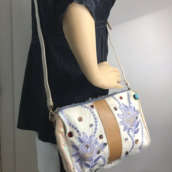 FENDI Vintage Customized Crossbody W/ Rhinestones - Picture 4 of 8